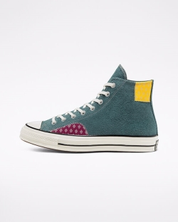 Converse Twisted Prep Chuck 70 Női Magasszárú Cián | HUYCBQP-HU